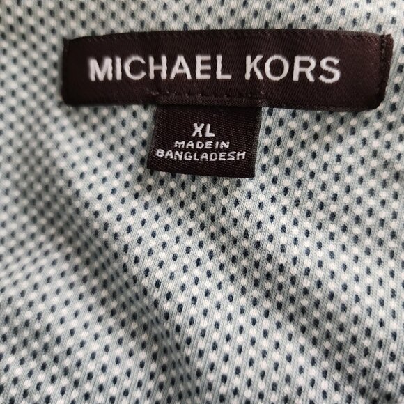 Michael Kors Gray Dots Printed Polo Shirt - Picture 4 of 4